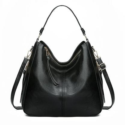 PU Leather Hobo Bag – Large Casual Shoulder Tote