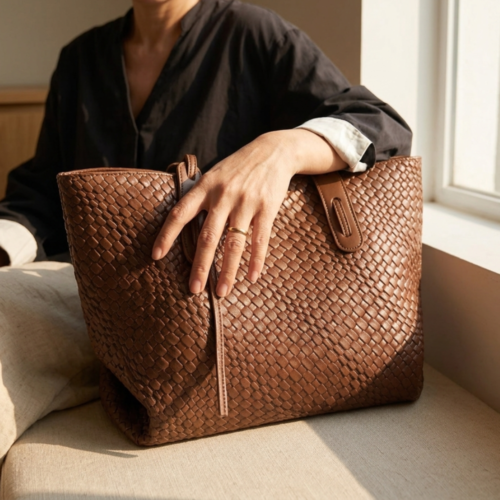 Soft Woven Everyday Tote Bag